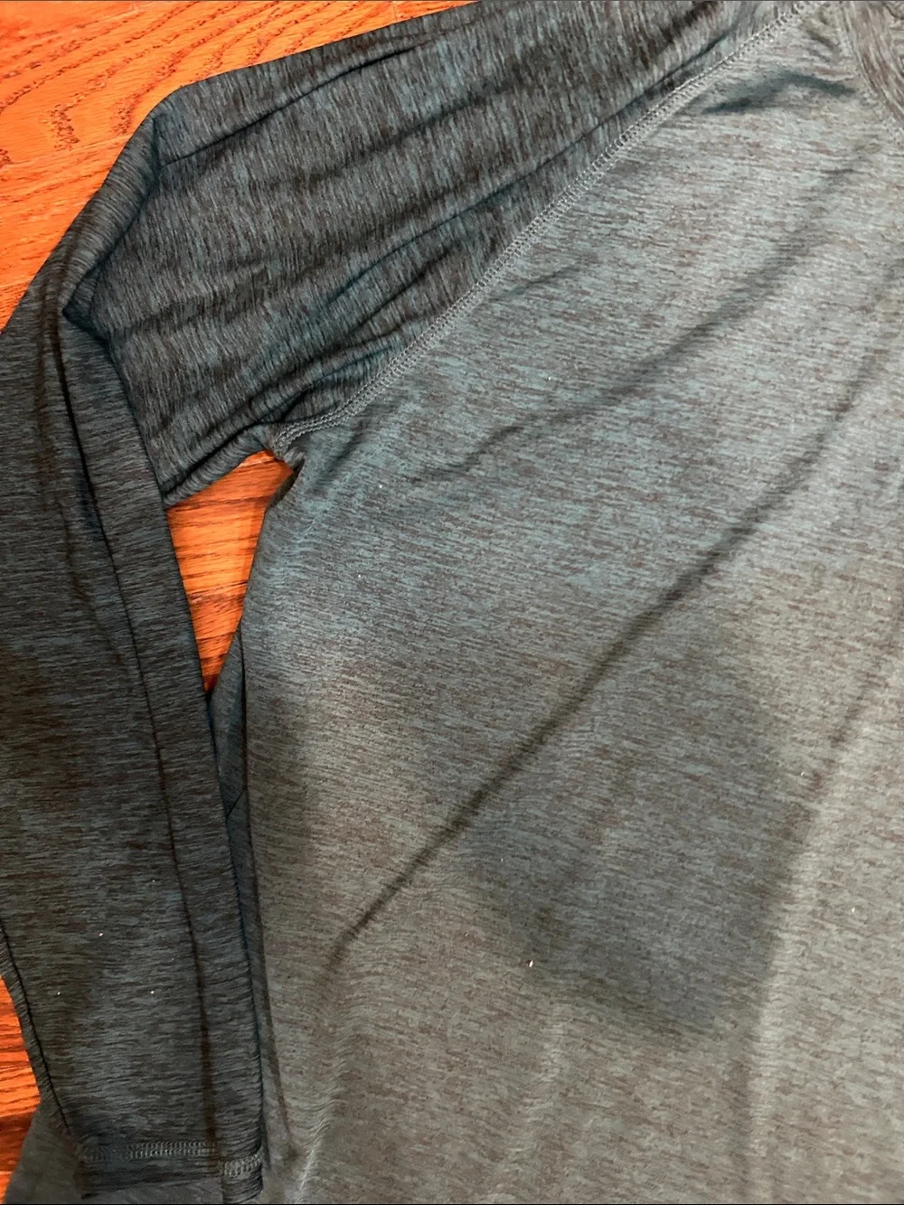 Hurley Men's Long Sleeve Henley in Deep Teal - Picture 7 of 9